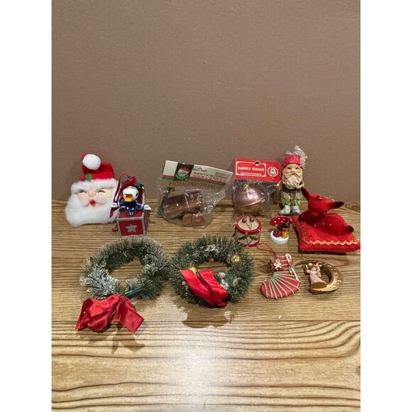 Vintage Christmas Ornament Decor Lot of 12-Kurt Adler/Disney/Deer/Etc-FAST SHIP - Picture 1 of 4